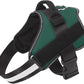 Bolux Dog Harness, No-Pull Reflective Dog Vest, Breathable Adjustable Pet Harness with Handle for Outdoor Walking - No More Pulling, Tugging or Choking (Dark Green, L)