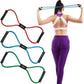 HPYGN Resistance Bands, Figure 8 Exercise Bands for Women Men, 8 Shaped Resistance Bands for Arms, Chest Expander, Yoga Gym Fitness Pulling Rope 8 Word Elastic for Exercise Muscle Training Tubing