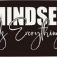 Mindset is Everything Gym Motivational Wall Art Banner Dorm Posters Gifts for Guys Men Women Gym Flag Decor for Home Gym Bedroom Workout Room 30x20 Inchs