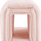 Storage Bench Pet Supplies Corduroy Bench Cat's nest to Hide for The Living Room, Entryway and Bedroom (Pink)