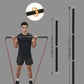 Fitarc Resistance Band Bar Pilates Bar Weighted Bars for Exercise Strength Training Home Gym Fitness Resistance Bar - Adjustable 39" to 26"