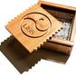 Surf Wax Box Insulated, Bamboo Holder with Insulated Interior, Wax Comb and Remover, Works with All Wax Types - Wax Not Included