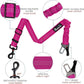SlowTon Dog Seat Belt, Adjustable Dog Safety Belt Leash, 2 in 1 Latch Bar Attachment Dog Car Seatbelt with Elastic Nylon Bungee Buffer, Reflective Nylon Belt Tether (FU)