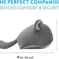 Paw Inspired Chinchilla Cuddler for Chinchillas, Guinea Pigs, Hamsters, Rats, Ferrets, Hedgehogs, Sugar Gliders, Small Animals | 9-Inch Chinchilla Plush Accessory Toy (Gray)