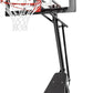Basketball Hoop 44&48 Inch Backboard Portable Basketball Hoop Outdoor,5.3-10ft Stepless Regulation Crank Adjust Basketball Goal System
