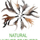 Cat Toys - No Chemical Dyeing Cat Feather Toys for Indoor Cats - Include Cat Wand and Natural Feather Refills