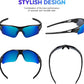 BEACOOL Polarized Sports Sunglasses for Men Women Youth Baseball Fishing Cycling Running Golf Motorcycle Tac Glasses UV400