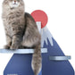 Cat Scratcher Post Board, Mount Fuji Shape Cat Scratching Lounge Bed, Durable Pad Prevents Furniture Damage