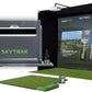 SkyTrak ST+ Golf Simulator – Ultimate Studio Package | Home Golf Simulator with Launch Monitor, Mat, Net & Screen