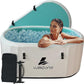 Lumizone Inflatable Cold Plunge Tub 132 Gallons Capacity Ice Bath Portable Ice Bath Tub Compatible With Water Chillers with Lid Drop Stitch PVC Double Layer Seals Oversized for Athletes