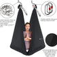 Aerial Yoga Hammock L:5M W:2.8M 5.5 Yards Aerial Pilates Silk Yoga Swing Set with 2000 Ibs Load Include Daisy Chain, Pose Guide