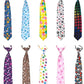 PET SHOW 10pcs Pack Paw Big Dog Ties Neckties for Large Breed Dogs XL Adjustable Holiday Birthday Grooming Accessories Neck Ties Bowties Girl Boy Wedding Costumes Photography Party Gift Favor