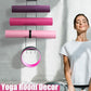 MRZZATA 5-Tiers Yoga Mat Holder Wall Mount, Metal Storage Rack for Mats/Wheels, Foam Roller and Block, Wall Rack with 3-Hooks for Hanging Stretching Strap, Resistance Bands, Yoga Accessories
