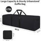 48 Inch Travel Duffle Bag Extra Large Sport Equipment Duffel Bags with 2-way Lockable Zippers (Black)