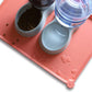 Hoki Found Large Silicone Pet Feeding Mats Tray - Non Slip Dog Cat Bowl Mats - Waterproof - Burnt Coral