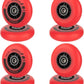 AOWESM Inline Skate Wheels 80mm 76mm 72mm 85a Outdoor Indoor Black Blue Red Roller Hockey Blades Replacement Wheels w/Bearings ABEC-9 and Floating Spacers (8-Pack)