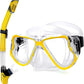 Greatever Dry Snorkel Set,Panoramic Wide View,Anti-Fog Scuba Diving Mask,Professional Snorkeling Gear