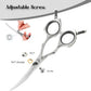 Dog Grooming Scissors 5'' Small Curved Pet Shears Super Light Professional 440C Stainless Steel Pet Shears for Trimming Face and Paws Nose Ear Easy Use.