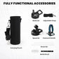 Insulated Water Bottle 20 oz, Triple Wall Vacuum Stainless Steel (Cold for 48 Hrs), Leak Proof & Non-BPA, Kids Water Bottle Jug for School with Straw Spout Lids, Cyan Blue