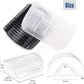 IMISNO Cat Self Groomer Toy Wall Corner Massage Comb Perfect Massager Brush with Catnip (4 PCS Black)