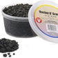 Hygloss Products Craft Rocks, Mini Stones for Art Projects - Bucket O' Gravel, Black, 1 lb