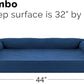 Furhaven Cooling Gel Dog Bed for Large Dogs w/ Removable Bolsters & Washable Cover, For Dogs Up to 95 lbs - Quilted Sofa - Navy (Blue), Jumbo/XL