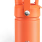 Kids Insualated Water Bottle with Straw - 12oz Stainless Steel Water Bottle with Dual Spouts, Leak-Proof, BPA-Free, Double Wall Vacuum Keeps Cold for 24 Hours for Sports, Travel (Moderate Orange)