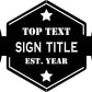 Personalized Gym Sign with Name | Hexagon Gym Garage Decor | Gym Decor for Home Gym | Established Signs for Workout Room | Gift for Athlete