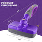 Hertzko Self-Cleaning Slicker Brush - Cat and Dog Brush for Shedding, Tangles and Dirt - Gentle Grooming Tool for Sensitive Skin - Pet Hair Remover for Long and Short Coats - Purple