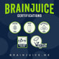 BrainJuice Focus & Energy Drink Shots, Nootropics with Alpha GPC, B Vitamins & Organic Green Tea Caffeine, Supports Focus, Memory & Clarity, Non-GMO, Gluten Free, Classic, 2.5 fl oz, 12 Pack
