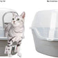 Petphabet Jumbo Hooded Cat Litter Box, Extra Large Gray