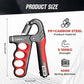 Hand Gripper Strengthener, Hand Squeezer Adjustable Resistance, Grip Strengthener Forearm Strengthener, Hand Exerciser for Muscle Building and Injury Recover, Forearm Strengthener