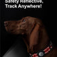 TagME Airtag Dog Collar,Waterproof Reflective Pet Collar with Airtag Holder,Soft Padded and Double D-Rings for Large Dogs,Red