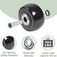 4Pcs 3 Inch Push Cart Wheels PU Caster Wheel Transport Rolling, Cargo Elevator Front Wheels, Compatible for KW181 Wheels, Platform Trucks, Grill 3" x 1.25" Wheels 3/8" axle