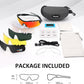 BangLong Polarized Sports Sunglasses Cycling Sun Glasses for Men Women with 5 Interchangeable Lenes for Running Baseball Golf