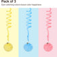 Potaroma Hanging Fluffy Cat Catnip Ball Toys 3 Pcs with Bell, Interactive Cat Teaser Retractable Toys Indoor Kitten Play Chase Exercise Physical Stimulation