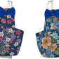2 PCS Floral Bird Diaper Nappy Clothes Reusable Washable Cloth Blue&Green for Parrot Macaw Budgies Parakeet