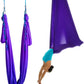 Aerial Yoga Hammock 5.5 Yards Yoga Swing Pilates Silk Home Gym Fitness Include hardware,Daisy Chain, Pose Guide