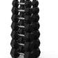 PAPABABE Hex Dumbbell Set 45-550 lb, Rubber Encased Home Gym Dumbbells, Weights Dumbbells for Women & Men, Hand Weight for Strength Training