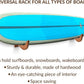 TESLYAR Surfboard Wall Mount – Wooden Surfboard Rack for Wall Storage – Solid Wood Hooks for Surfboard, Snowboard, Paddle Board & Wakeboard – Wave Style