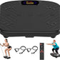 Vibration Plate Exercise Machine, Vibration Plate Platform for Lymphatic Drainage, 200 Adjustable Speeds Power Shaping Vibrating Plate Helps Weight Loss, Shaping, Max Weight 450 Lbs