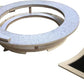 Dart Board Cabinet Set with LED Light; Bristle Dartboard, Built in LED Light, Darts and Chalkboards