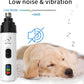 Electric Dog Nail Grinder - USB Rechargeable Electric Nail Trimmer with 3 Diamond Grinding Heads for Small to Large Dogs & Cats
