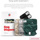 Pet Parents® Washable Dog Diapers (3pack) + Extendrs® of Durable Doggie Diapers, Premium Dog Diapers Female (Medium, Spruce)