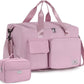 FIORETTO Women's Gym Duffle Bag with Shoes Compartment, 37L Capacity, Ideal for Travel, Gym, Sports, Duffel, Weekender