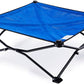 Coolaroo On-The-Go Elevated Dog Bed - Foldable Pop-Up Travel Dog Bed with Breathable, Moisture-Resistant Fabric, Carry Bag Included, Lightweight & Portable, Aquatic Blue, Medium