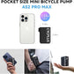 CYCPLUS AS2 Pro Max Tiny Pump Mini with Gauge, Max 120 PSI Cordless Bicycle Air Pump, Auto Stop, with Presta and Schrader Valve for Car, Motorcycle, Bike and Ball (2025 Updated Version)