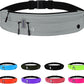 WATERFLY Running Belt Fanny Pack: Runner Marathon Jogging Waist Pack Sport Workout Exercise Fitness Phone Holder Belt for Men Women Jogger Slim Waistband