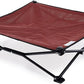 Coolaroo On-The-Go Elevated Dog Bed - Foldable Pop-Up Travel Dog Bed with Breathable, Moisture-Resistant Fabric, Carry Bag Included, Lightweight & Portable, Brick, Medium