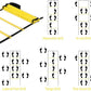 Speed & Agility Ladder Training Equipment Set, Includes 12 Rung 20ft Agility Ladder, 4 Agility Hurdles,12 Disc Cones, 1 Resistance Parachute for Training Football Soccer Basketball Athletes